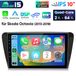 Skoda Octavia 2013-2018 Autoradio 10 pouces compatible Carplay et Android 15, GPS, navigation, Wi-Fi, Bluetooth, DAB+, au volant, USB, DSP, 2 Go RAM, 64 Go stockage