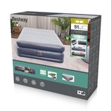 Bestway Tritech QuadComfort Queen Luchtmatras met Ingebouwde AC Pomp en Antimicrobiële Coating