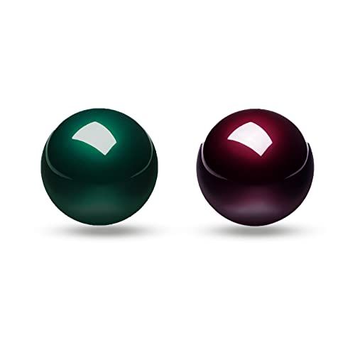 Perixx PERIPRO-303X2A 1,34 inch trackball 2 stuks verpakking - vervangende bal voor M570, M575, Perimice-517/520/717/720 en andere 1,34 inch trackball mouse - glanzend rood en groen