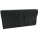 Grille d'air chaud à double battant - noire