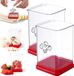 BeiJingLiangPinJiaZuoKeJiWenHuaFaZhanYouXianG Coupe-légumes, 2 pièces râpe à légumes, coupe-fruits, appareil de cuisine, coupe-légumes et fruits, coupe-fruits, lames en acier inoxydable, idéal pour râper les légumes et les fruits.