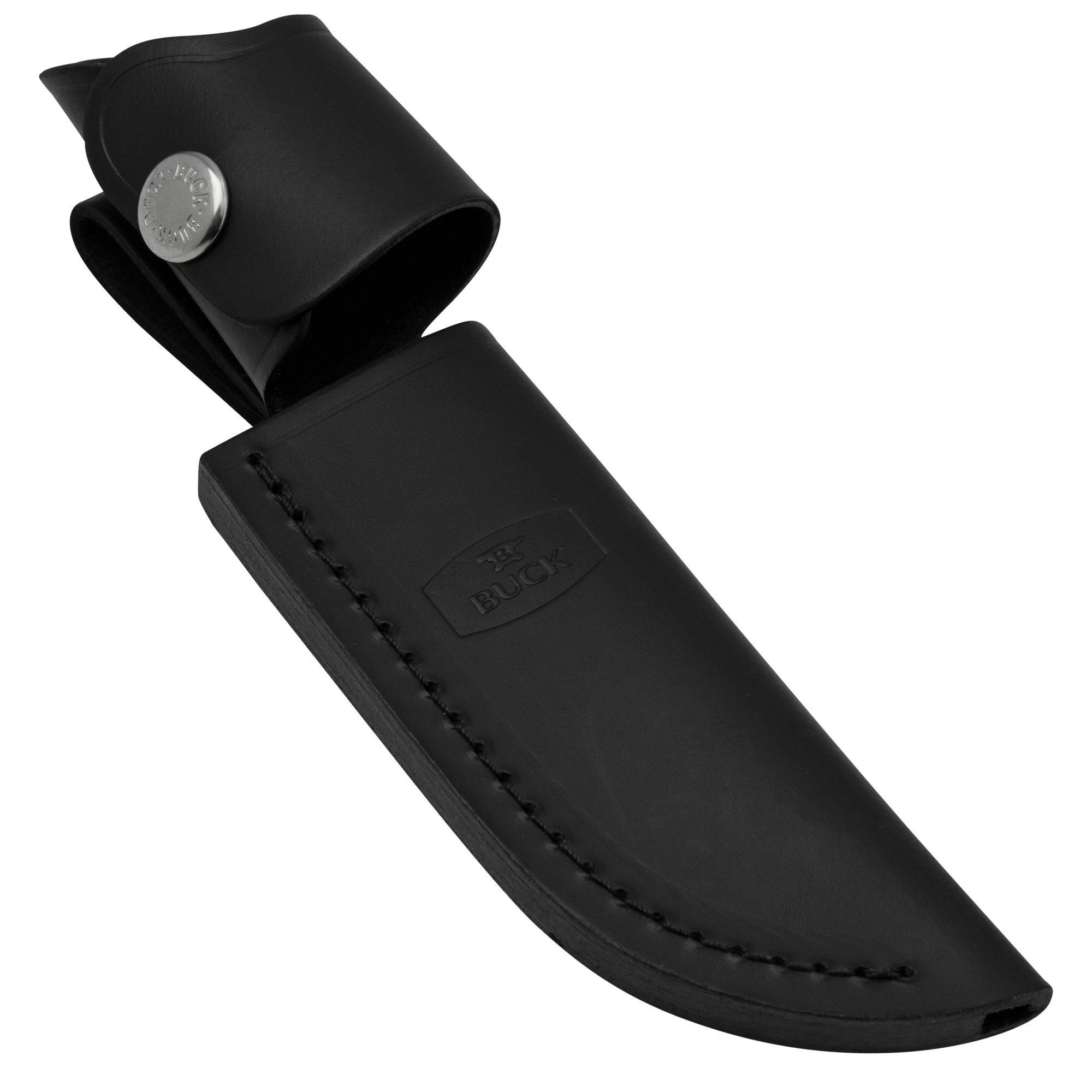Buck 103 Genuine Leather Sheath - Black