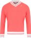 HEAD RACKET Pull col V Corail Polyester Manches longues Homme Automne/Hiver