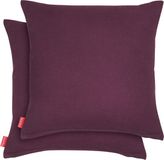 Blumtal Chenille Kussenslopen - Set van 2 - 50 x 50 cm - Aubergine - Paars