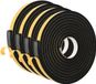 vidaXL Zelfklevende schuimtape 4 stuks Zwart 15mm x 5m