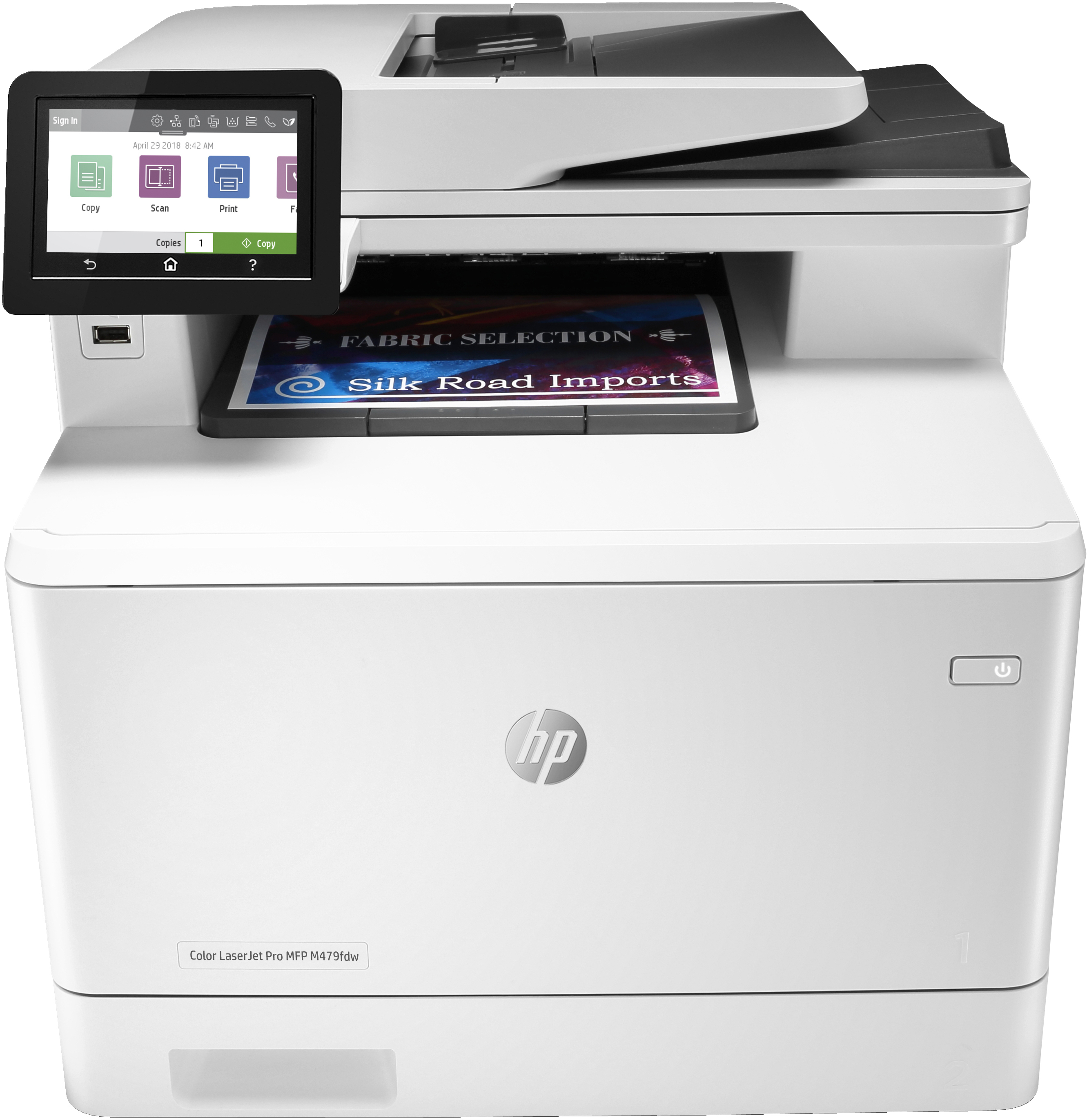 HP HP Color LaserJet Pro MFP M479fdw, Kleur, Printer voor Printen, kopi&#235;ren, scannen, fax, e-mail, Scannen naar e-mail/pdf; Dubbelzijdig printen; ADF voor 50 vel ongekruld