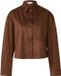 s.Oliver Chemisier marron Manches longues Regular Fit Casual Polyester Femme