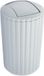 Ibenzoa® Stylish Grey Bin with Tilt Lid for Bathroom and Kitchen, Capacity 3 Liters