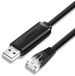Ugreen - Consolekabel - USB - Ethernet RJ45-adapter 1,5m Zwart