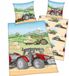 Herding Klaus Herding GmbH Kinderbeddengoed Katoen 140x200 Tractor Boerderij Multicolor