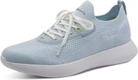 Tamaris dames sneaker 1-23715-46-880 lage veganistische sneaker lichtblauw