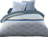 Linge Passion Housse de couette Louxor, 3 pièces, 100% Coton, 57 fils/cm², pour lit double, 240 x 260 cm, bleu
