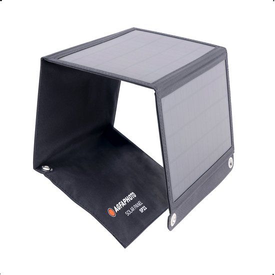 AgfaPhoto Solar Panel SP 21 - 21W - Portable Solar Charger - Black