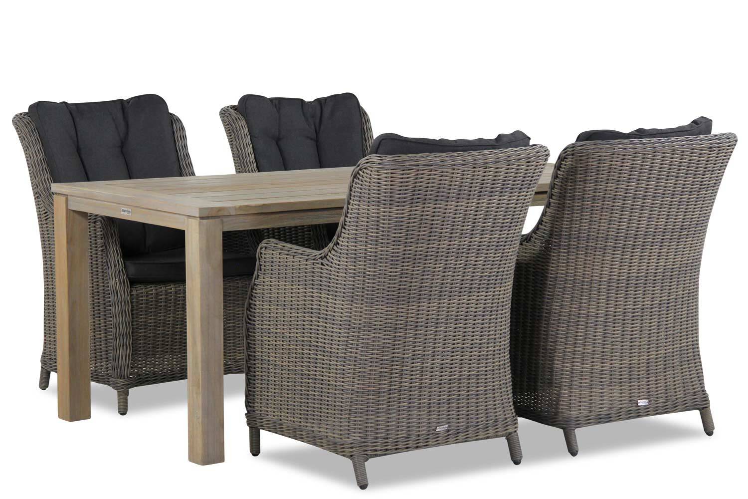 Garden Collections Buckingham/Bristol 180 cm dining tuinset 5-delig