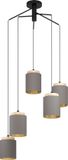 EGLO Albariza Hanglamp - E27 - Ø 70 cm - Zwart/Bruin/Goud