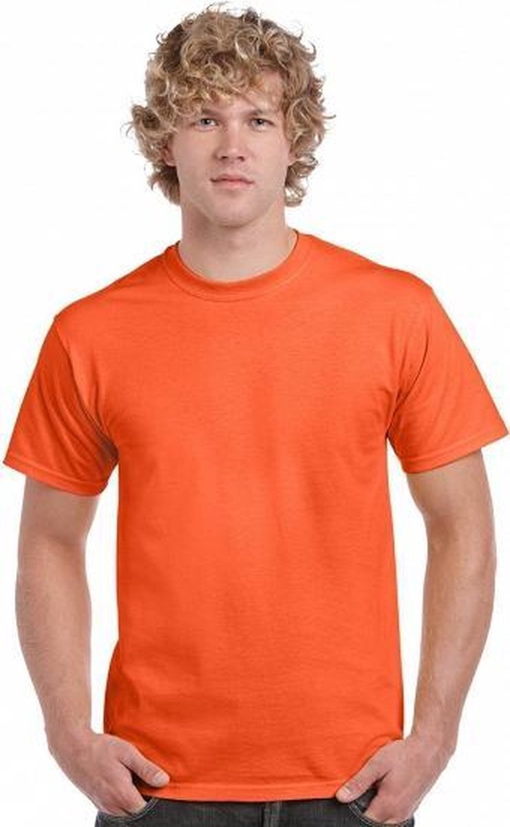 Gildan Oranje t-shirt heren S