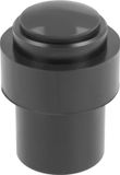 AMIG Deurstopper/deurbuffer - 1x - D30mm - inclusief schroeven - mat zwart