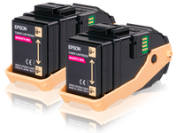 Epson Double Pack Toner Cartridge Magenta 7.5kx2