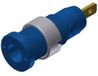 SKS Hirschmann MSEB 2610 F 2,8 Au Connecteur de sécurité pour laboratoire, femelle de bus, montage vertical, broche Ø : 2 mm, bleu, 1 pièce(s)