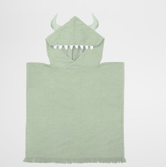 Sunnylife Handdoek Met Capuchon Monster Water Unisex Katoen