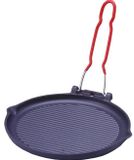 INVICTA Ronde Grillpan Gietijzer Zwart 23cm