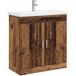 Maison Exclusive - Ensemble de meubles de salle de bain en bois vieilli, 81 x 40 x 84,5 cm, fabriqué en bois composite