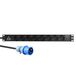 Lanview LVR-3MIEC-LIC-SCH8 distribution d'énergie 8 sortie(s) AC 1U Noir
