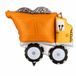 PartyDeco - Folieballon vrachtwagen construction 87 x 69 cm