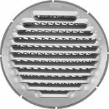 Amig Ventilatierooster/muurrooster rond - aluminium - zilver