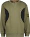 Vingino Nev Jongens Sweater Katoenmix Lange Mouw Ronde Hals Colorblock Kalamata Green 116