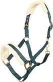 Imperial Riding Halster Classic Fur - Forest Green - Maat Cob