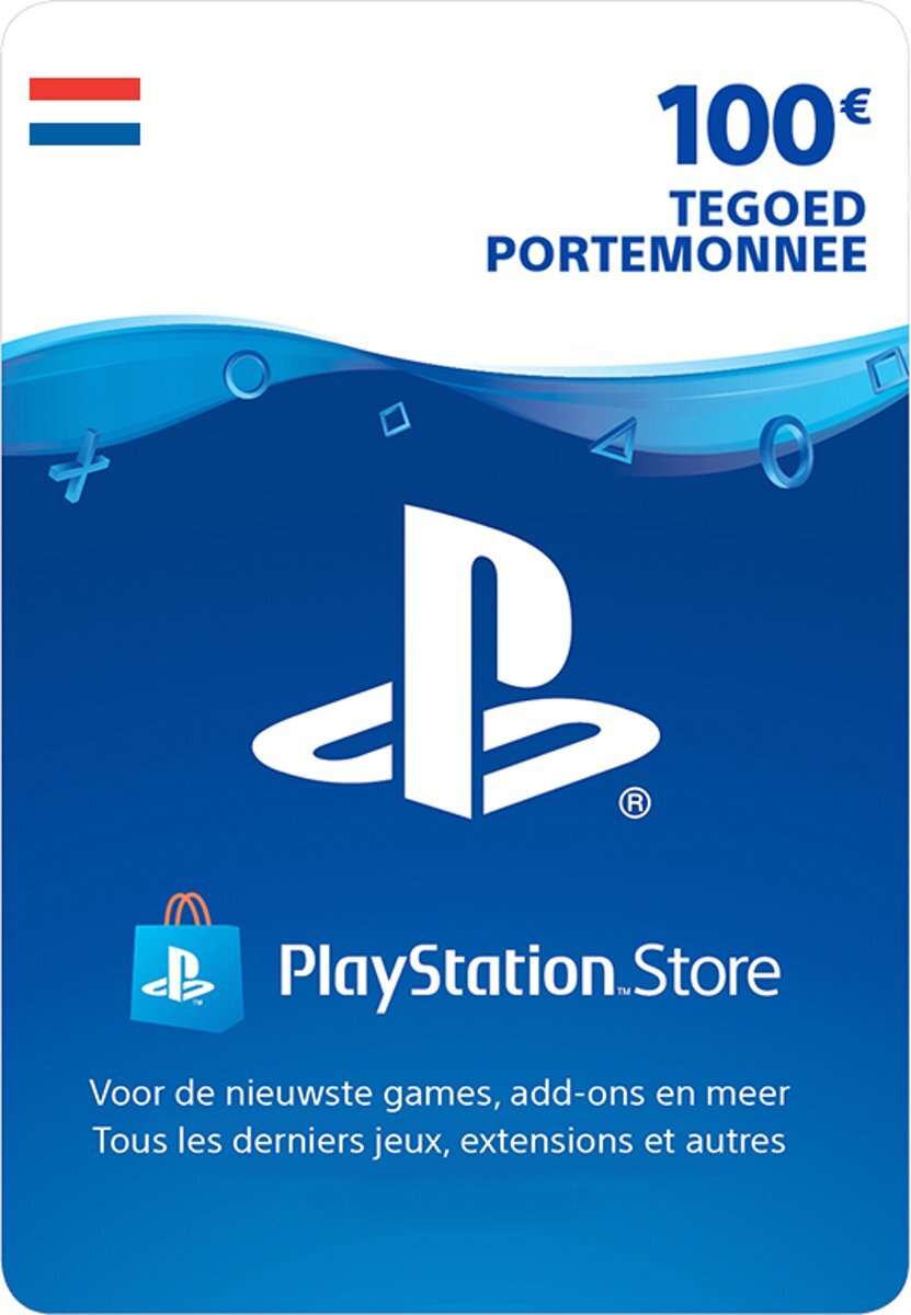 Sony digitaal 100 euro PlayStation Store tegoed - PSN Playstation Network Kaart (NL)