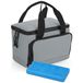 Bellatio Design Lunchtas / koeltas - incl koelelement - grijs - 24 x 17 cm - voor onderweg
