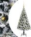 vidaXL Kunstkerstboom met 150 LED-lampjes, inclusief standaard, wit, 120 cm