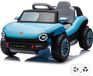 Vrooomy Volkswagen Poussette canne électrique (filaire) 12V Enfant Voiture Bleue