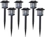 Sunnydays Solar Lumio Garden Lights / Spike Spot - 12x - Black - Plastic - Water-Resistant - 38 cm