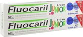 Junior Fluocaril Junior Tandpasta 6-12 Jaar Set van 2 x 75 ml (Aroma : Kauwgom)