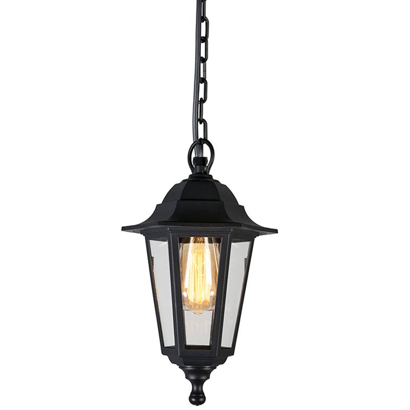 QAZQA New Haven HL - Hanglamp - 1 lichts - 200 mm - zwart - 8718881045660