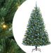 vidaXL Kunstmatige Hinged Kerstboom Groen 180 cm PVC en Metaal
