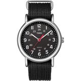 Timex Weekender Slip Through All Black T2N647PF - Horloge - 36 mm - Zwart