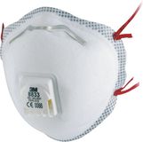 3M Fijnstofmasker Aura, cupvorm, ventil, FFP3, blister van 2 stuks