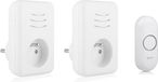 Byron gong – enfichable – sonnette – terre avec broche – 2 x 150 m – blanc