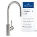Villeroy & Boch Umbrella Flex keukenkraan, hoogte 220 mm – Roestvrij Staal | Uittrekbare handdouche, 360° zwenkbereik, waterbesparend, hogedruk, 925400LC