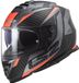 LS2 FF800 Storm II Racer Mat Titanium Oranje Integraalhelm - Maat XS