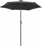 vidaXL Parasol 200x224 cm Aluminium Antraciet