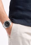 Nautica Nct Windward Quartz Analoog Horloge Zilverkleurig En Zwart