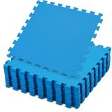 Meisterhome® Zwembad tegels - Set van 9 stuks - Bodem bescherming - Ondertegels - Ondervloer - Foam tegels - Matten - Puzzelmat voor zwembad - zwembadtegels - 50x50x0.4cm / 2.25m2