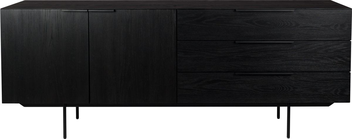 Zuiver Sideboard Travis Black Oak - 180 cm