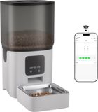 Cat Elite® - Automatische Voerbak Kat | Core - Dual WiFi 5Ghz & 2.4Ghz - Voerautomaat met Smart App - 6L Voerdispenser RVS - Wit