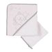 Noukies BB1511.50 Poudre d'étoiles badhanddoek met capuchon, roze